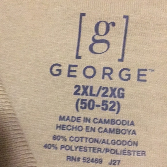 #86 Men’s George Patterned Polo T-Shirt - Size 2XL (50-52) - NWT - Picture 2 of 3